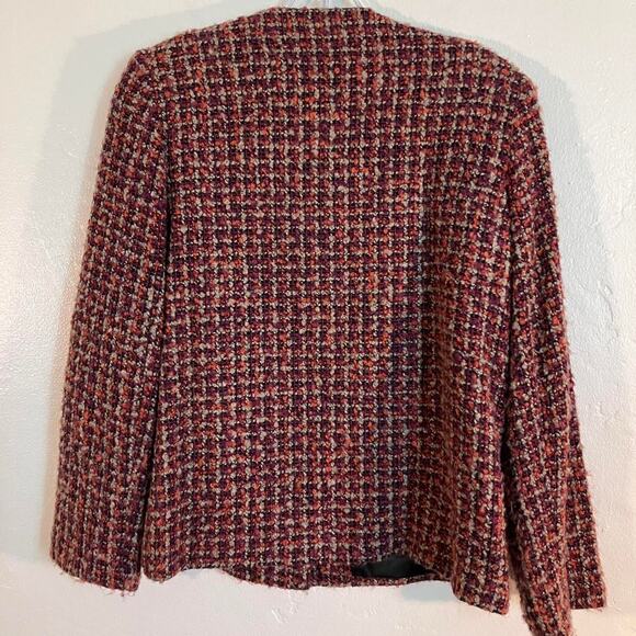 Alfred‎ Dunner Petite Knitted Tweed Blazer Jacket - Picture 4 of 5